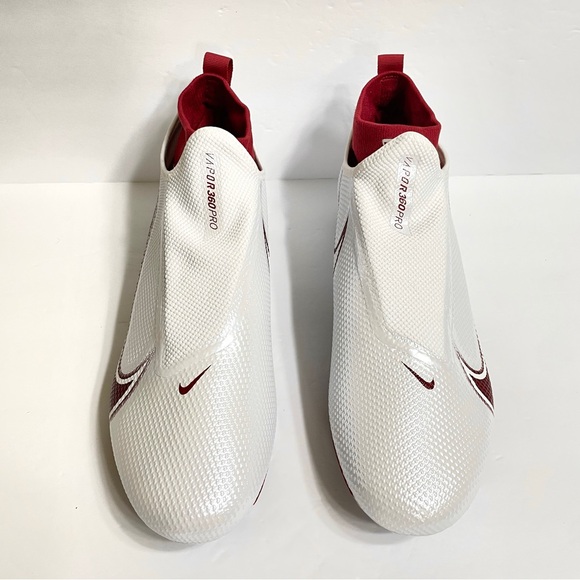 Nike Vapor Edge Pro 360 Football Cleats Men’s Size 14 White Red CV6345-105 - Picture 2 of 7